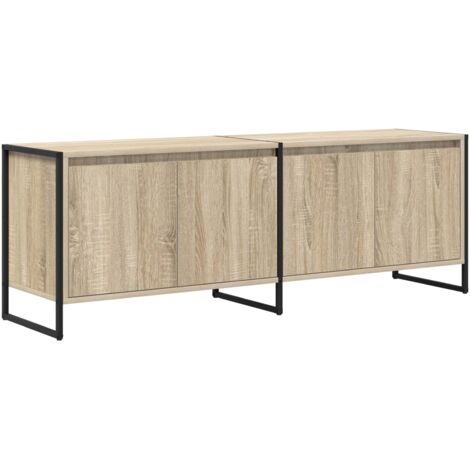 vidaXL TV Cabinet Sonoma 140 x 36 x 49.5 cm Engineered Wood (1/5)