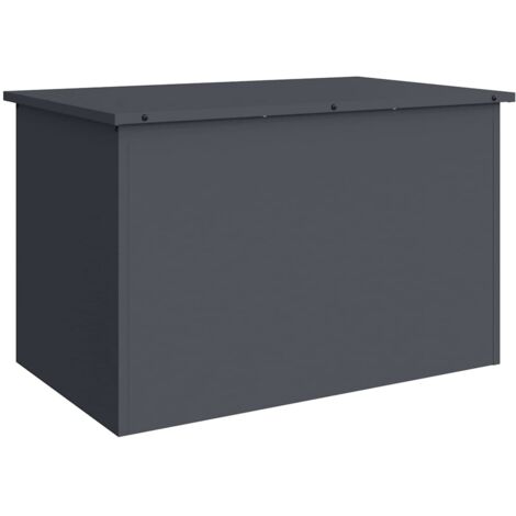 vidaXL Garden Storage Cushion Box Galvanised Steel 80 x 50.5 x 50 cm