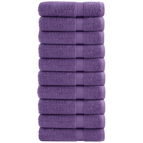 Essuie-mains de qualité supérieure SOLUND 10pcs violet 600 g/m² vidaXL