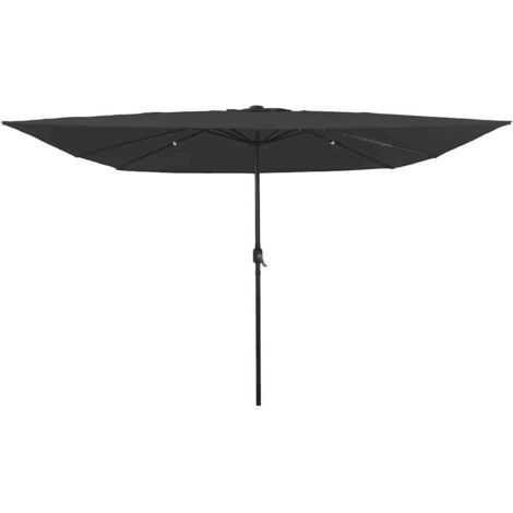 vidaXL  Garden Parasol  Anthracite 295 x 295 x 245 cm (1/5)