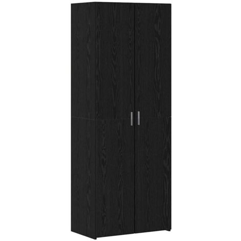 Haut Armoire Chêne noir 70 x 42.5 x 185 cm Bois d'ingénierie vidaXL