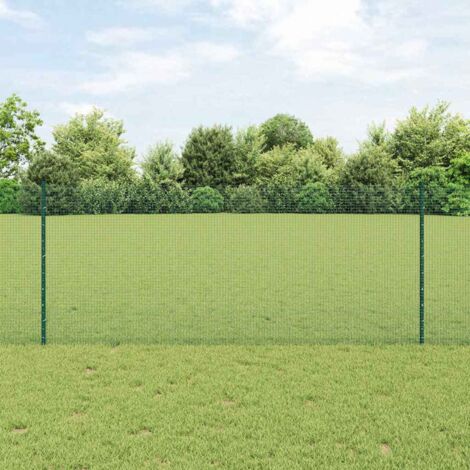 vidaXL Welded Wire Fence with Post 10 x 1 m (W x H)