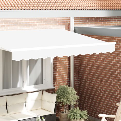 Bande de auvent Blanc 2.8 x 0.2 m Toile vidaXL