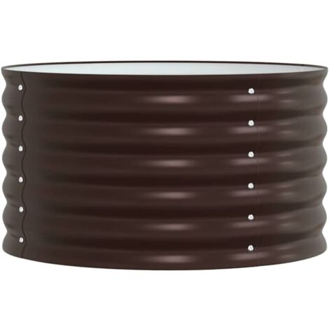 vidaXL Raised Bed Brown 80 x 80 x 44 cm Steel