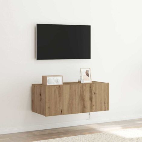 vidaXL  TV Wall Cabinet  Artisan Oak 80 x 35 x 31 cm Engineered Wood (1/5)