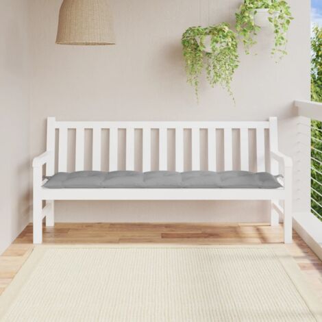 Coussin de banc de jardin gris 180x50x7 cm tissu oxford vidaXL (1/5)