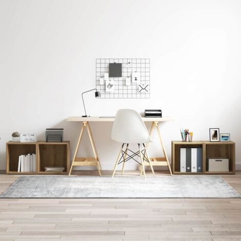 Ensemble meuble TV 4 pcs Chêne artisanal 37 x 35 x 37,5 cm vidaXL (1/5)
