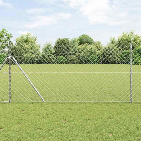 vidaXL Ground Fix Welded Wire Fence 10 x 1.4 m (W x H)