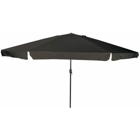 vidaXL Garden Parasol Black 394 x 394 x 248 cm Polyester and Steel
