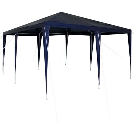 Tente de fête Bleu et Blanc 400 x 400 x 266 cm vidaXL