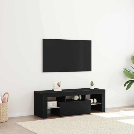 Meuble TV Chêne noir 120 x 35 x 40 cm Bois d'ingénierie vidaXL