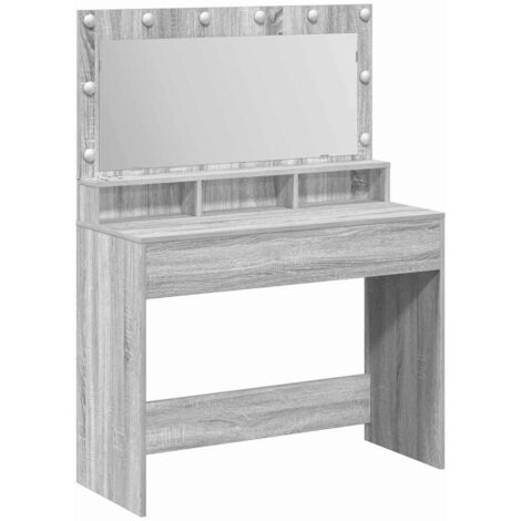 Coiffeuse Sonoma gris 100 x 41 x 135 cm Bois d'ingénierie vidaXL