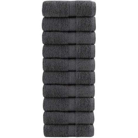 Serviettes d'invité de qualité supérieure SOLUND 10pcs 600 g/m² vidaXL