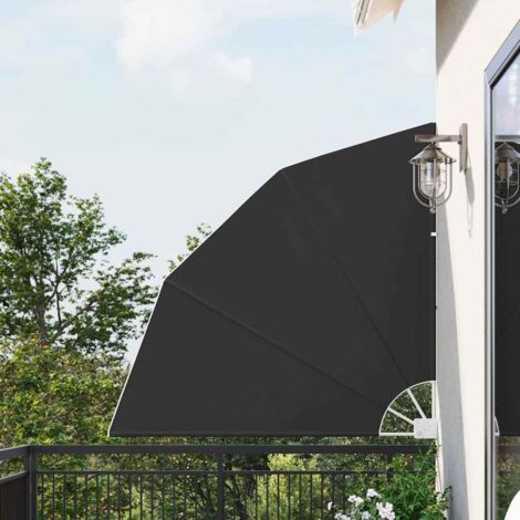 vidaXL Balcony Privacy Screen 140 x 140 cm Polyester Anthracite