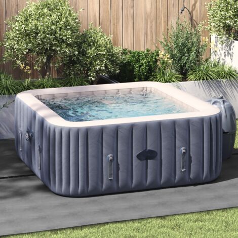 Tapis de piscine Gris clair 274 x 274 cm vidaXL
