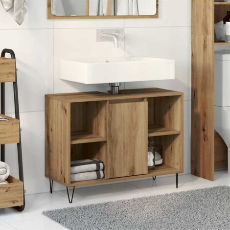 vidaXL  Bathroom Cabinet  Artisan Oak 80 x 33 x 60 cm Engineered Wood (1/5)