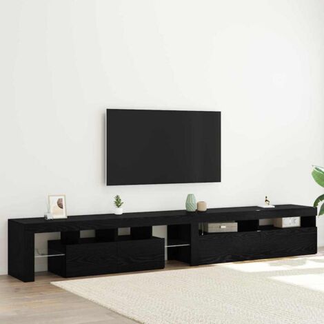 Meubles TV 2 pcs Chêne noir 260 x 36.5 x 40 cm vidaXL
