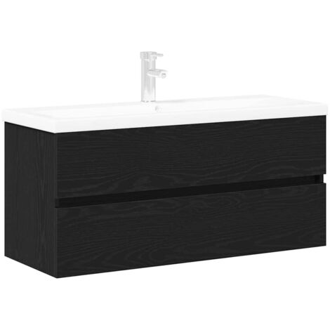 Cabinet de lavabo Chêne noir 100 x 39 x 62 cm Bois d'ingénierie vidaXL