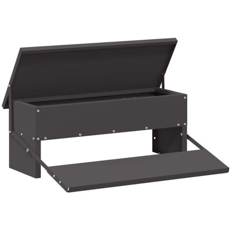 vidaXL  Chicken Treadle Feeder  Black 48.5 x 39.5 x 19 cm (1/5)
