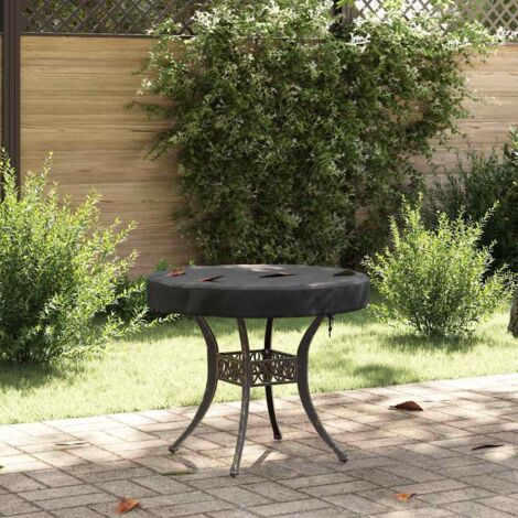vidaXL Outdoor Table Cover Black 62 x 62 x 10 cm 210D Oxford Fbric