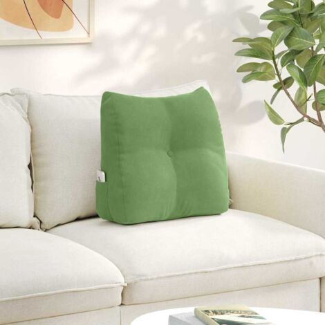 vidaXL Back Pillow Light Green 45 x 24 x 50 cm Velvet