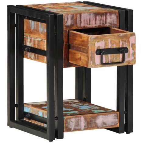 Cabinet de chevet avec tiroir Multicolore 30 x 30 x 40 cm vidaXL (1/5)