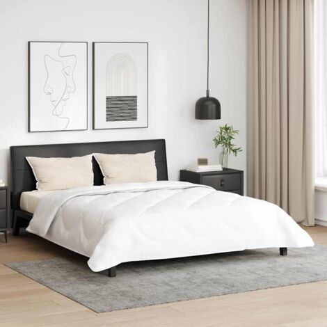 Couette avec oreiller 3 pcs Blanc Microfibre vidaXL (1/5)