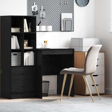 vidaXL  Desk  Black Oak 60 x 50 x 76 cm (1/5)