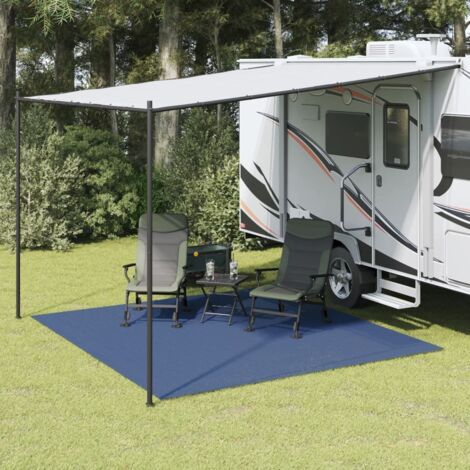 Tapis de sol de camping bleu 3x3 m (1/5)