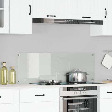 Crédence de cuisine Transparent 120 x 40 cm verre trempé vidaXL