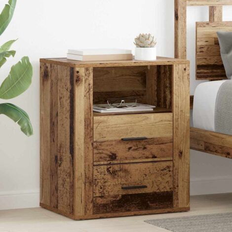 Cabinet de chevet Bois ancien 50 x 36 x 60 cm Bois d'ingénierie vidaXL