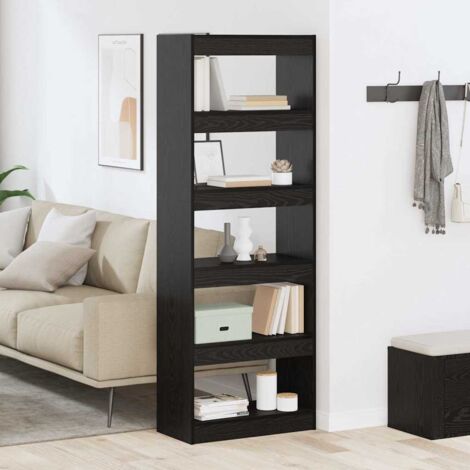 Bibliothèque Chêne noir 60 x 30 x 166 cm Bois d'ingénierie vidaXL