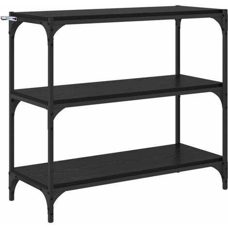 vidaXL  Book Cabinet  Black Oak 80 x 33 x 70.5 cm