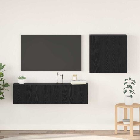 Ensemble meuble TV 4 pcs Chêne noir Bois d'ingénierie vidaXL (1/5)