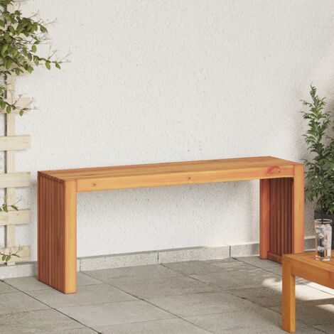 vidaXL Banc de jardin Design à lattes 110x30x45 cm Bois massif acacia (1/5)
