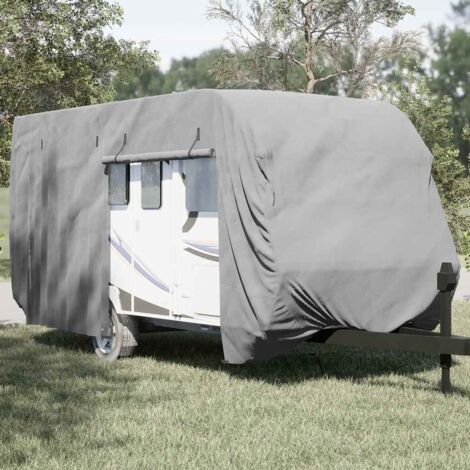 Vidaxl – Housse de caravane 460x250x220 cm – Tissu non tissé 3 couches – Protection UV et imperméable – Ajustement coupe-vent avec sangles