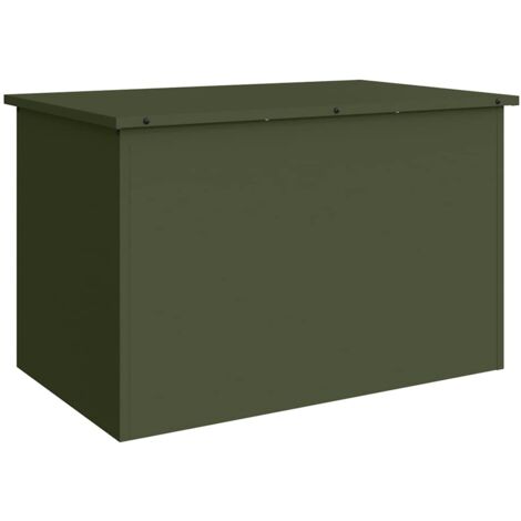 vidaXL Outdoor Storage Box Olive Green 80 x 50.5 x 50 cm (1/5)