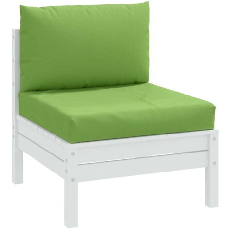 vidaXL Pallet Cushions 2 pcs Melange Green Fabric