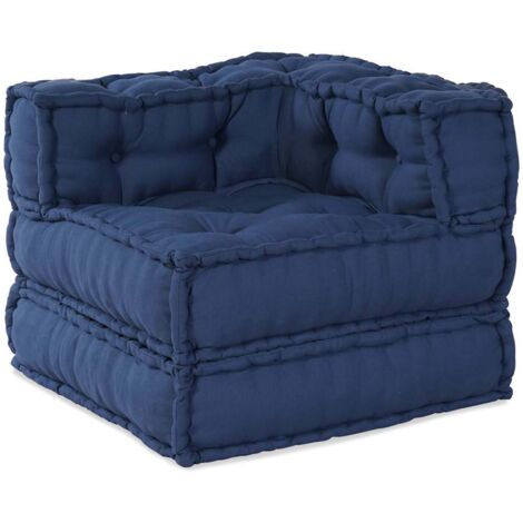 vidaXL Modular Sofa Unit Indigo 70 x 70 x 56 cm Fabric