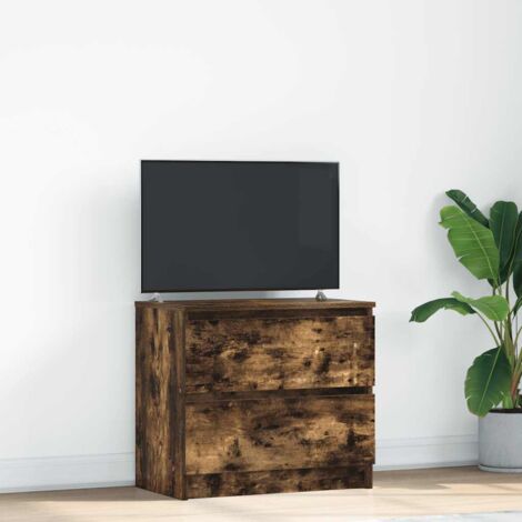 Meuble TV chêne fumé 60x35x54 cm bois d'ingénierie vidaXL
