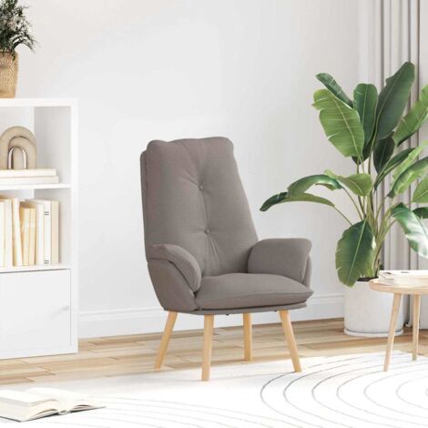 Fauteuil relaxant Taupe 69 x 74 x 93 cm tissu vidaXL