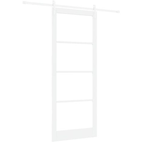 Porte coulissante ORKDAL Blanc 93 x 232 cm Bois de pin massif vidaXL