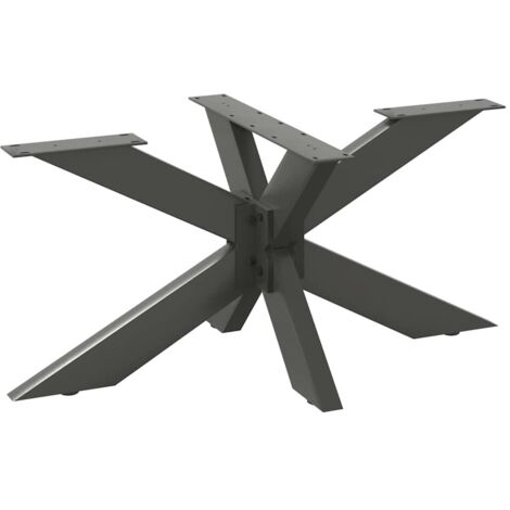 vidaXL Coffee Table Leg Spider Shape Anthracite 98x58x(42-43) cm Steel
