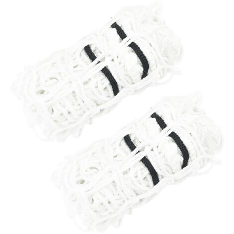 vidaXL Filets à foin 2 pcs rond blanc 75x75 cm PP
