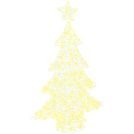 vidaXL Christmas Tree with 100 LEDs Warm white 120 cm Acrylic (1/5)