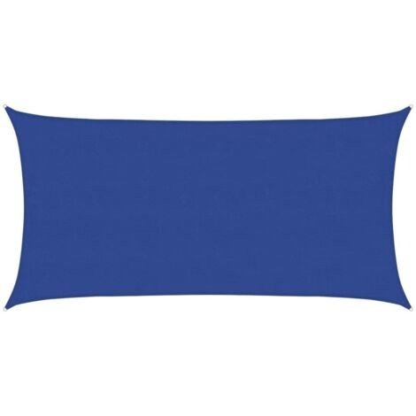 vidaXL Sunshade Sail 160 g/m² Rectangular Blue 4x7 m HDPE