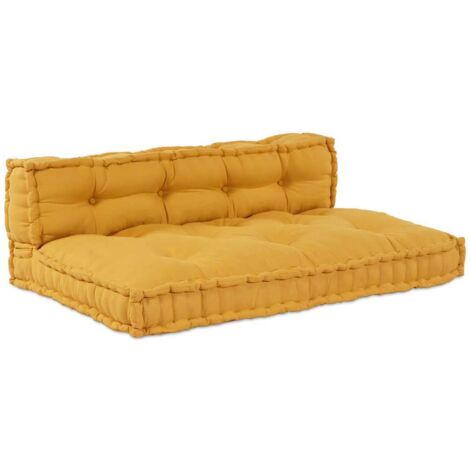 Vidaxl – Coussin de canapé sur palette 2 pcs – Tissu respirant – Dimensions 120 x 80 x 38 cm – Confort optimal intérieur/extérieur