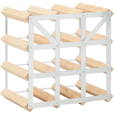 Esprits en bois en pin massif pour bouteilles de vin divers modèles Taille : 12 bouteilles