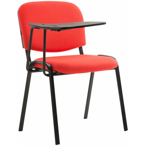 Chaise de conférence en tissu avec table de table en peluche variable différentes couleurs Couleur : Rouge (1/4)