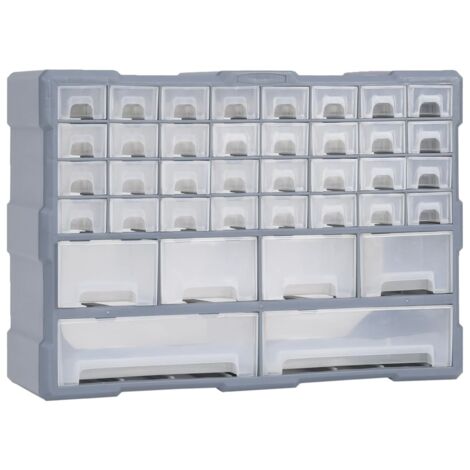 Organisateur multi-tiroirs avec 38 tiroirs 52x16x37,5 cm vidaXL